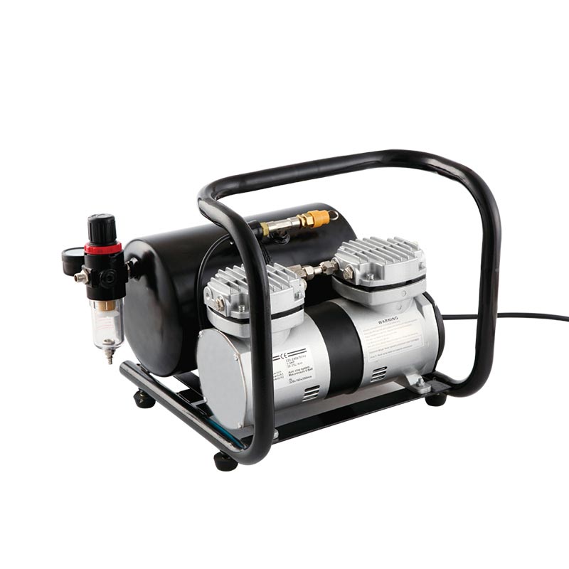 TC-30F Royalmax Twin Cylinder Airbrush Compressor with Air Tank with Frame