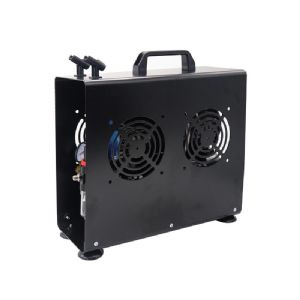 TC-90TS Royalmax Twin Cylinder Airbrush Compressor with Air Tank with Cover